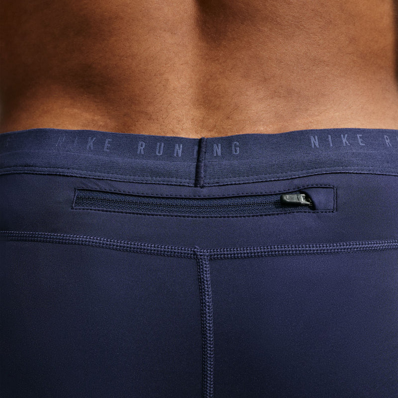 Men's Stride Dri-FIT 1/2-Length Running Tights (410 - Midnight Navy/Reflective Silver)