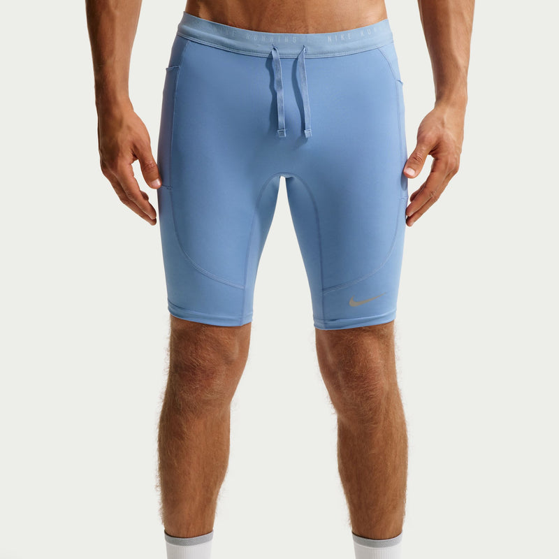 Men's Stride Dri-FIT 1/2-Length Running Tights (486 - Work Blue/Reflective Silver)