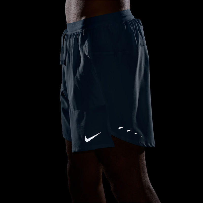 Men's Stride Dri-FIT 7" Brief-Lined Running Shorts (486 - Work Blue/Reflective Silver)