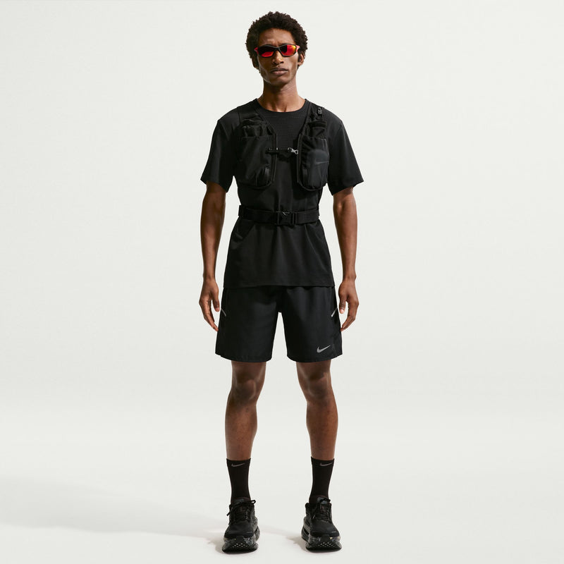 Men's Miler Dri-FIT 2-in-1 7" Running Shorts (010 - Black/Black/Reflective Silver)