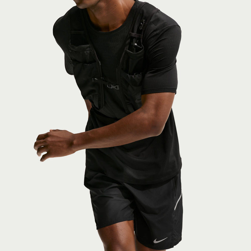 Men's Miler Dri-FIT 2-in-1 7" Running Shorts (010 - Black/Black/Reflective Silver)