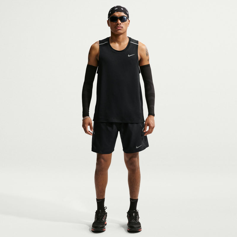 Men's Miler Dri-FIT 7" Brief-Lined Running Shorts (010 - Black/Black/Reflective Silver)