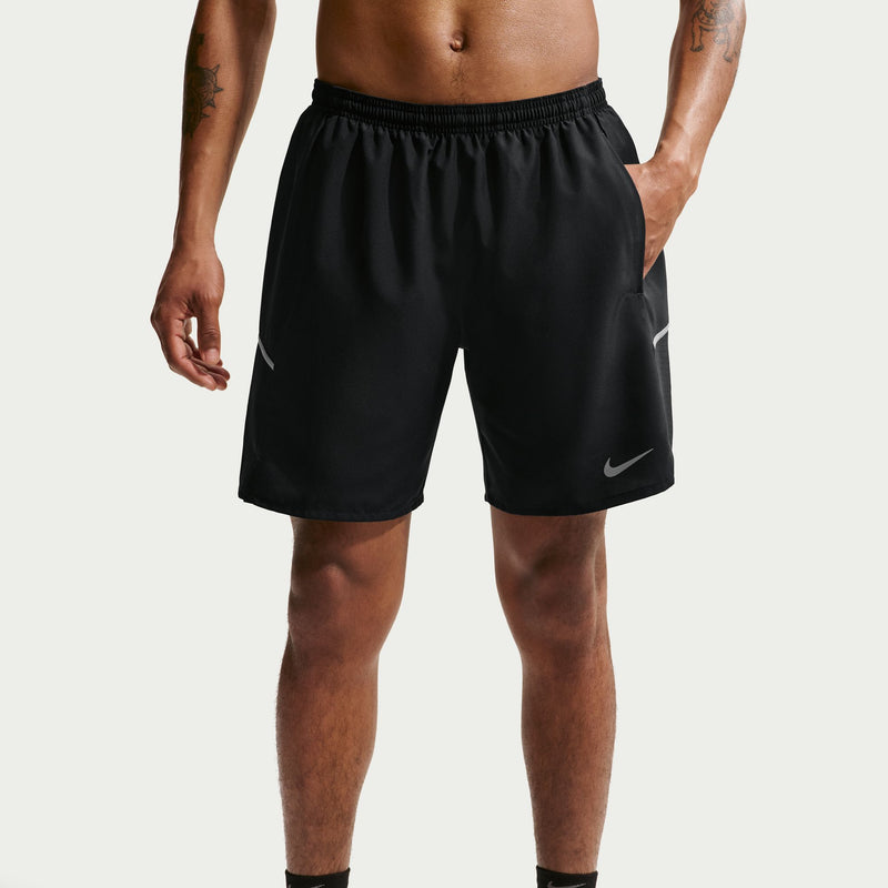 Men's Miler Dri-FIT 7" Brief-Lined Running Shorts (010 - Black/Black/Reflective Silver)