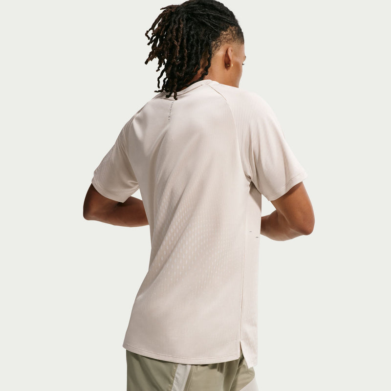 Men's Stride Aero-FIT Short-Sleeve Running Top (236 - Cream II/Sail/Reflective Silver)