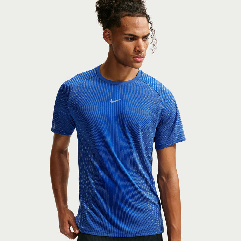 Men's Stride Aero-FIT Short-Sleeve Running Top (417 - Old Royal/Aluminum/Reflective Silver)