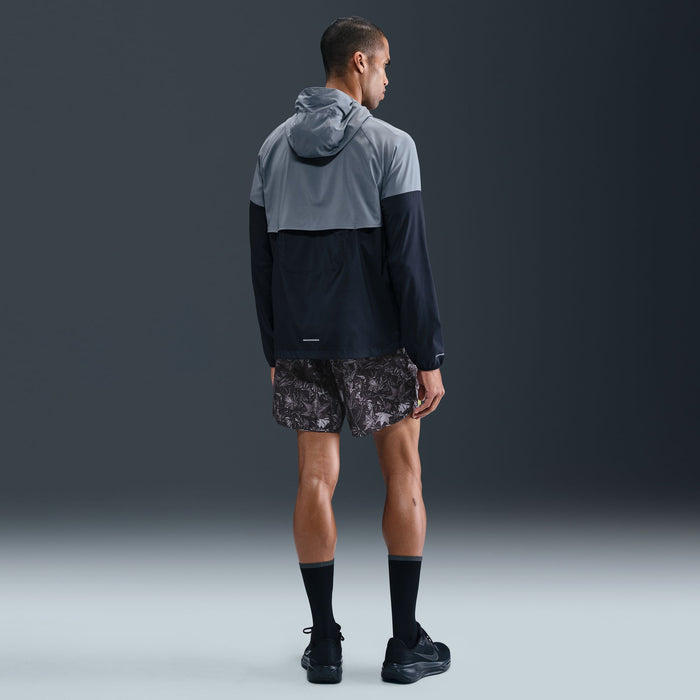 Men's Dri-FIT 7" Brief-Lined Printed Running Shorts (010 - Black/White/Reflective Silver)