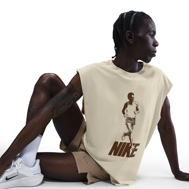 Men's Sleeveless Running T-Shirt (113 - Coconut Milk)