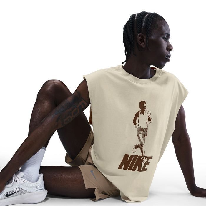 Men's Sleeveless Running T-Shirt (113 - Coconut Milk)