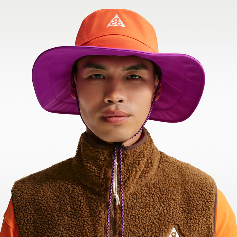 Unisex ACG Apex Bucket Hat (819 - Saftey Orange/Vivid Purple/Black)