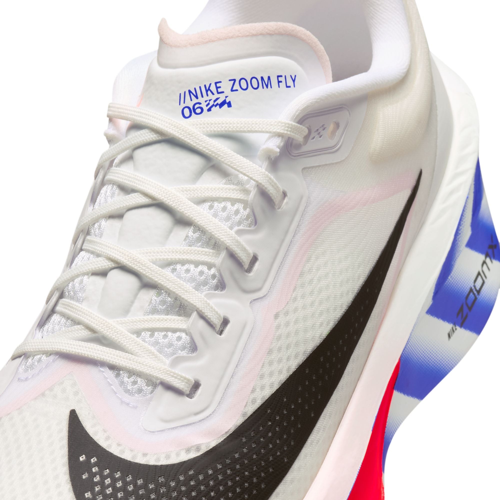 Men's Zoom Fly 6 (100 - White/Black-Silt Red-Racer Blue) — TC