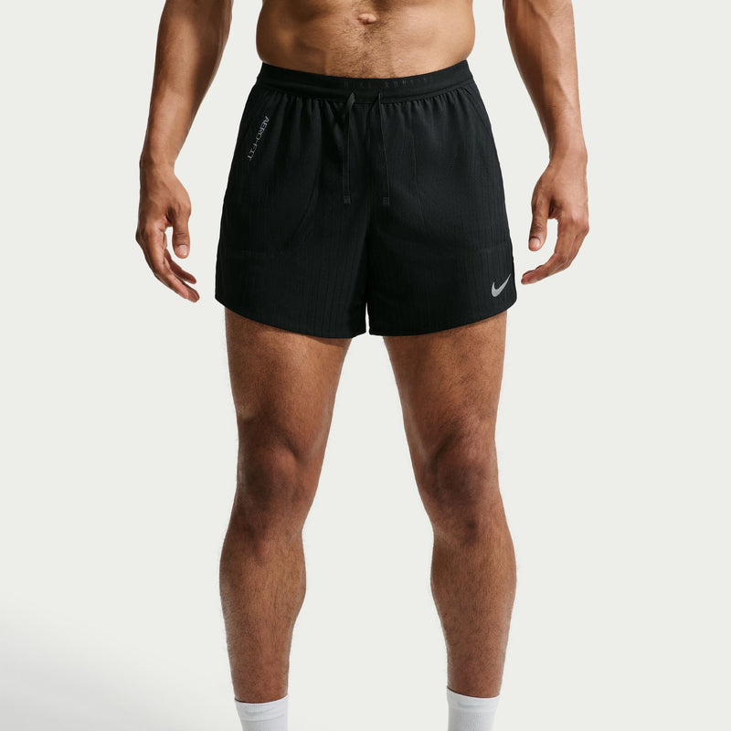 Men's Stride Aero-FIT 5" Brief-Lined Running Shorts (010 - Black/Reflective Silver)