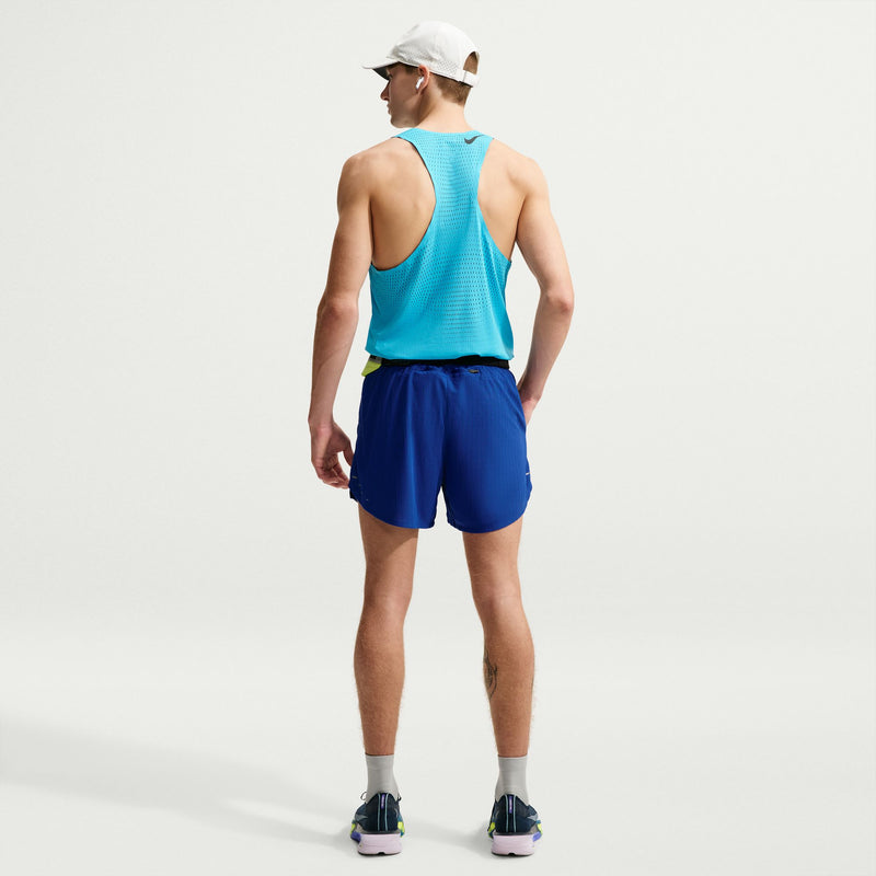Men's Stride Aero-FIT 5" Brief-Lined Running Shorts (417 - Old Royal/Reflective Silver)