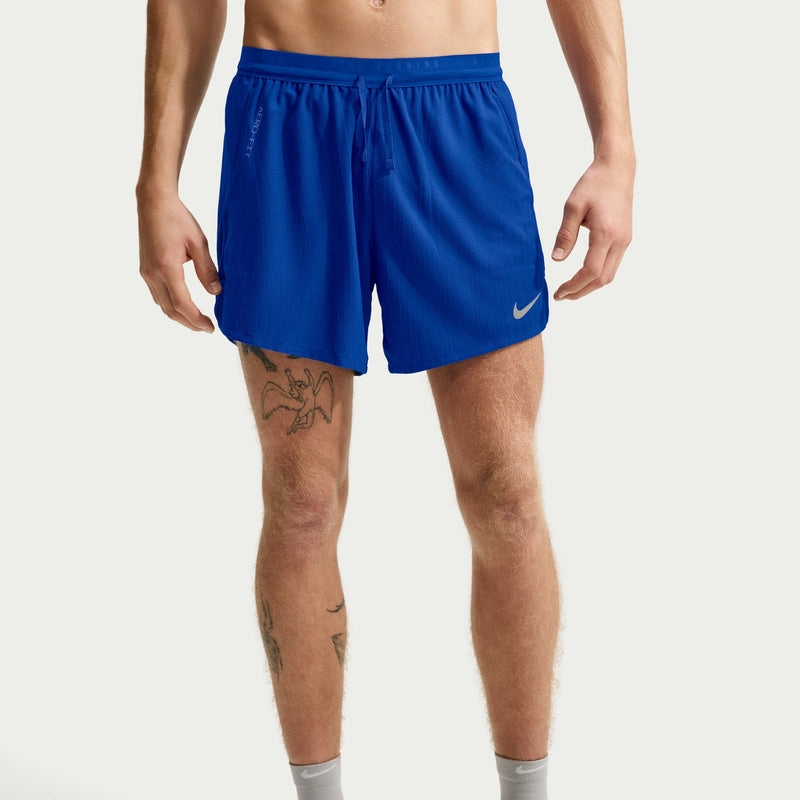 Men's Stride Aero-FIT 5" Brief-Lined Running Shorts (417 - Old Royal/Reflective Silver)