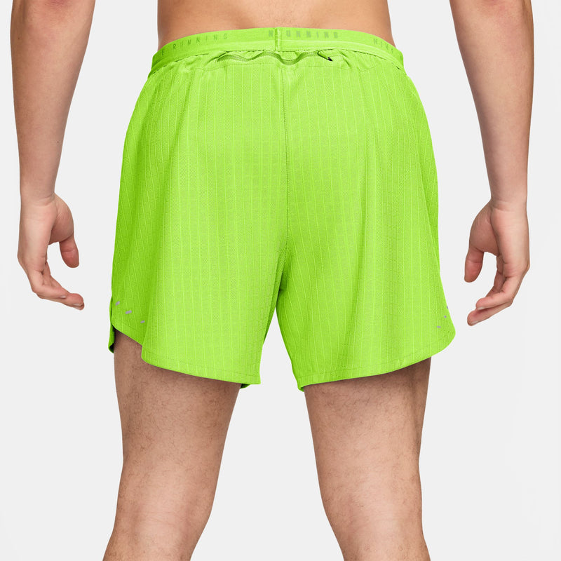 Men's Stride Aero-FIT 5" Brief-Lined Running Shorts (702 - Volt/Reflective Silver)
