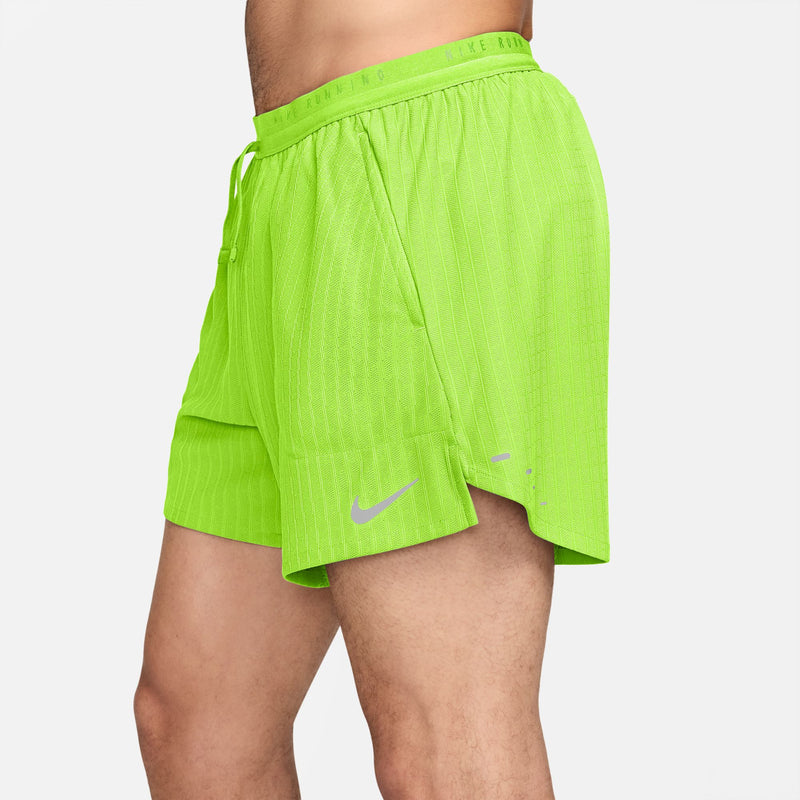 Men's Stride Aero-FIT 5" Brief-Lined Running Shorts (702 - Volt/Reflective Silver)