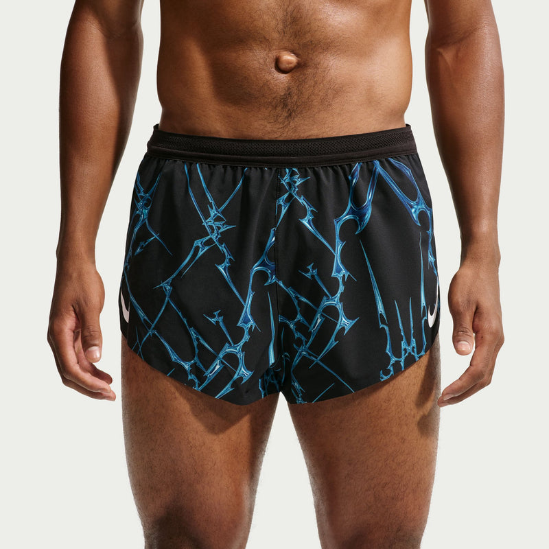 Men's Aeroswift Dri-FIT ADV Printed Running Shorts (010 - Black/White)