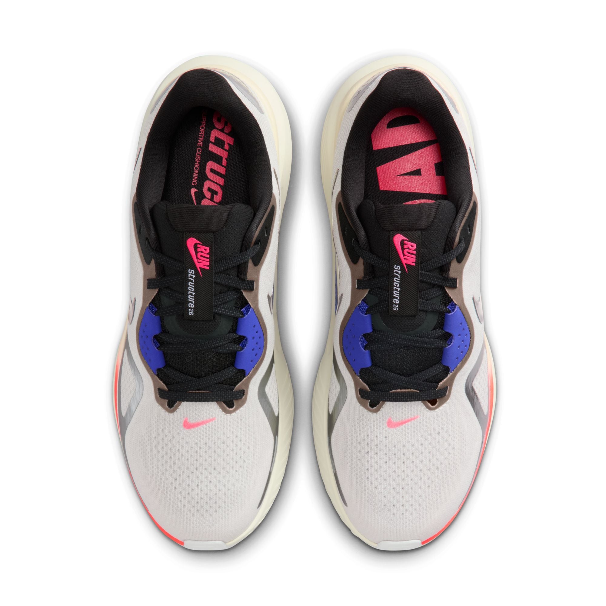 NIKE靴 Men's Structure 26 (121 - Summit White/Black-Bright Crimson) — TC