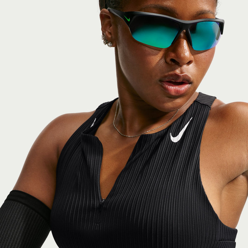 Women's AeroSwift Dri-FIT ADV Cropped Running Tank Top (010 - Black/White)