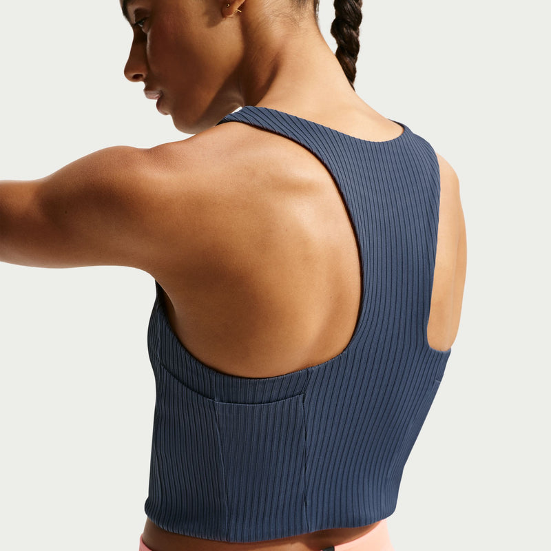 Women's AeroSwift Dri-FIT ADV Cropped Running Tank Top (437 - Thunder Blue/Linen)