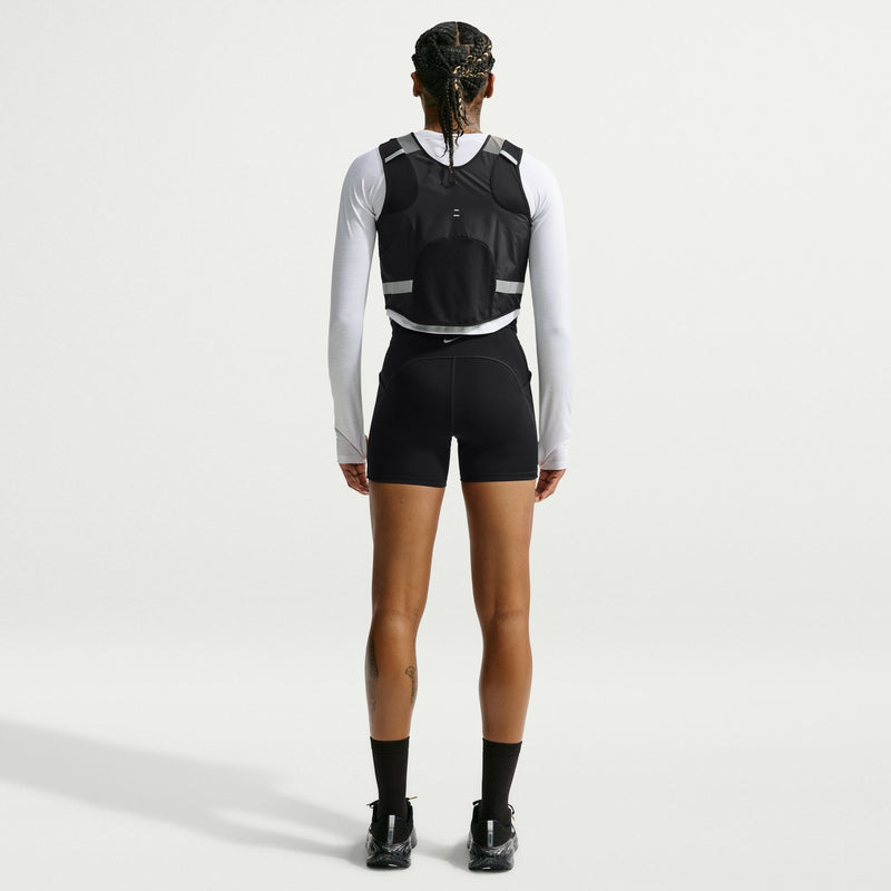 Women's Tempo Flash Running Vest (Black/Reflective Silver)
