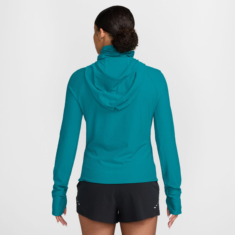 Women's Swift Therma-FIT Long-Sleeve Hooded Running Top (Energy/Reflective Silver)