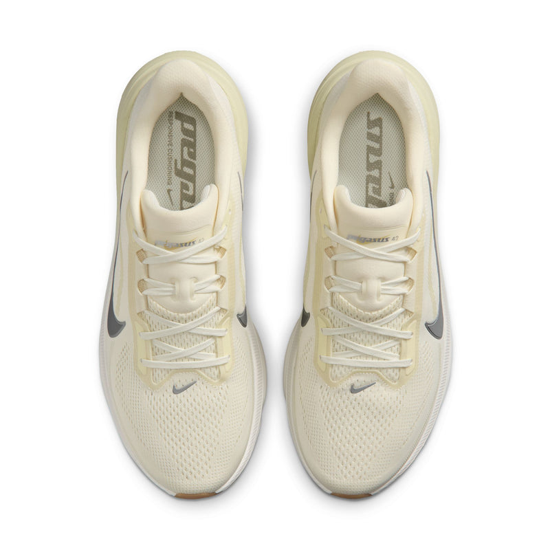 Men's Pegasus 42 (100 - Coconut Milk/Metallic Silver-Lt Khaki)