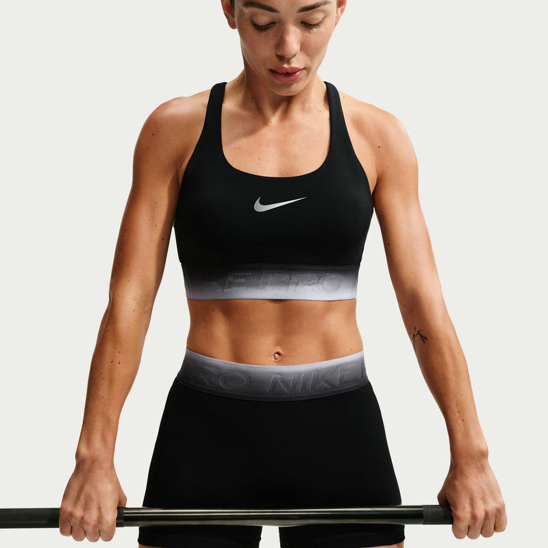 Women’s Pro Light-Support Non-Padded Sports Bra (010 - Black/Black/Ghost/Smoke Grey)