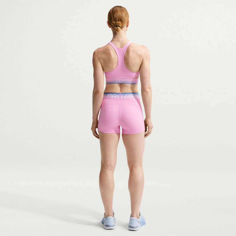 Women’s Pro Light-Support Non-Padded Sports Bra (654 - Pink rise/Pink Rise/Work Blue/Work Blue)