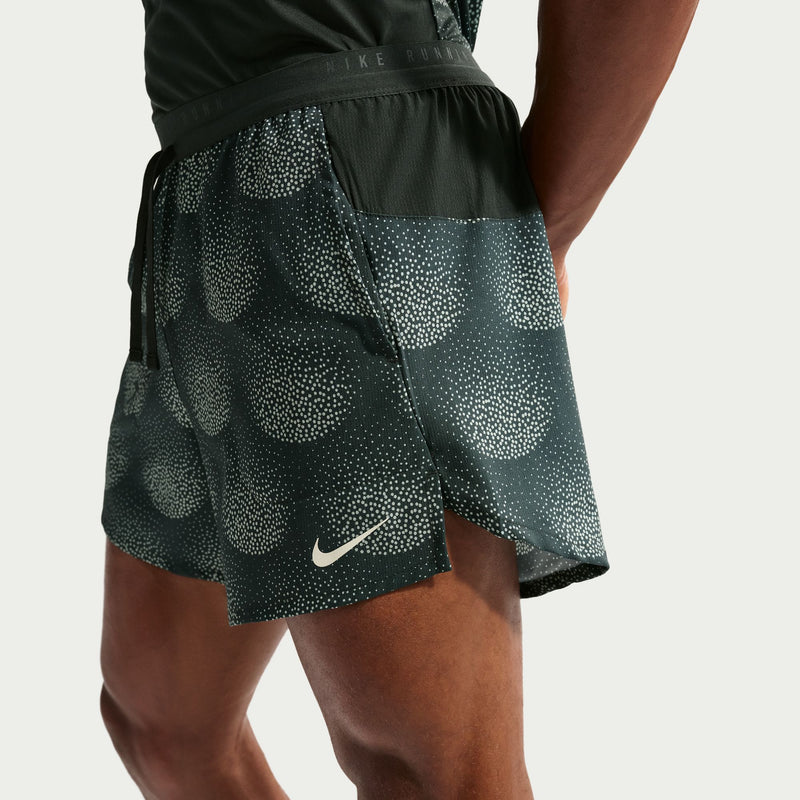 Men's Stride Dri-FIT 5" Brief-Lined Running Shorts (317 - Black/Spruce)