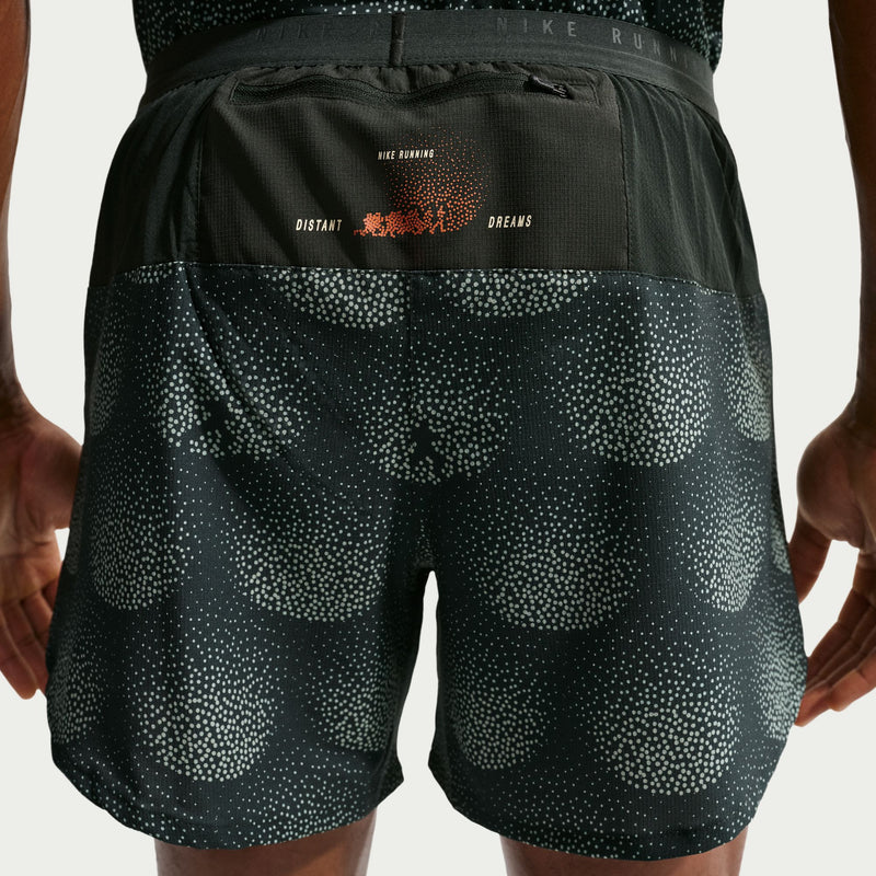 Men's Stride Dri-FIT 5" Brief-Lined Running Shorts (317 - Black/Spruce)