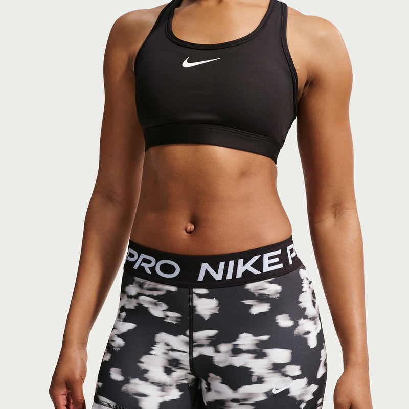 Women's Pro 3" Mid-Rise Printed Biker Shorts (010 - Black/White)