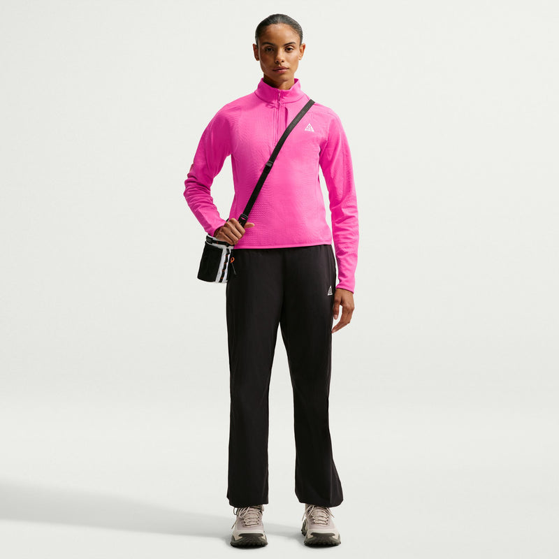 Women's ACG "Wolf Grid" Therma-FIT 1/2-Zip Hiking Top (698 - Desert Pin/Summit White)