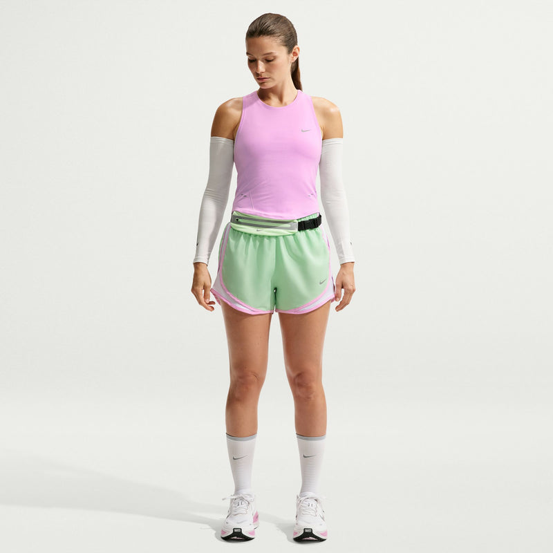 Women's Swift Women's Dri-FIT Seamless Cropped Running Tank Top (621 - Pink Rise/Cool Grey/Reflective Silver)