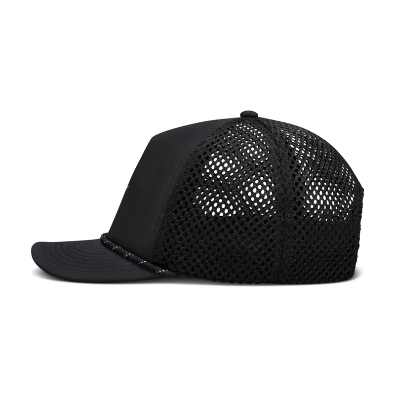 Unisex Nike Pro Dri-FIT Unstructured Swoosh Run Cap (010 - Black/Anthracite/Reflective Silver)