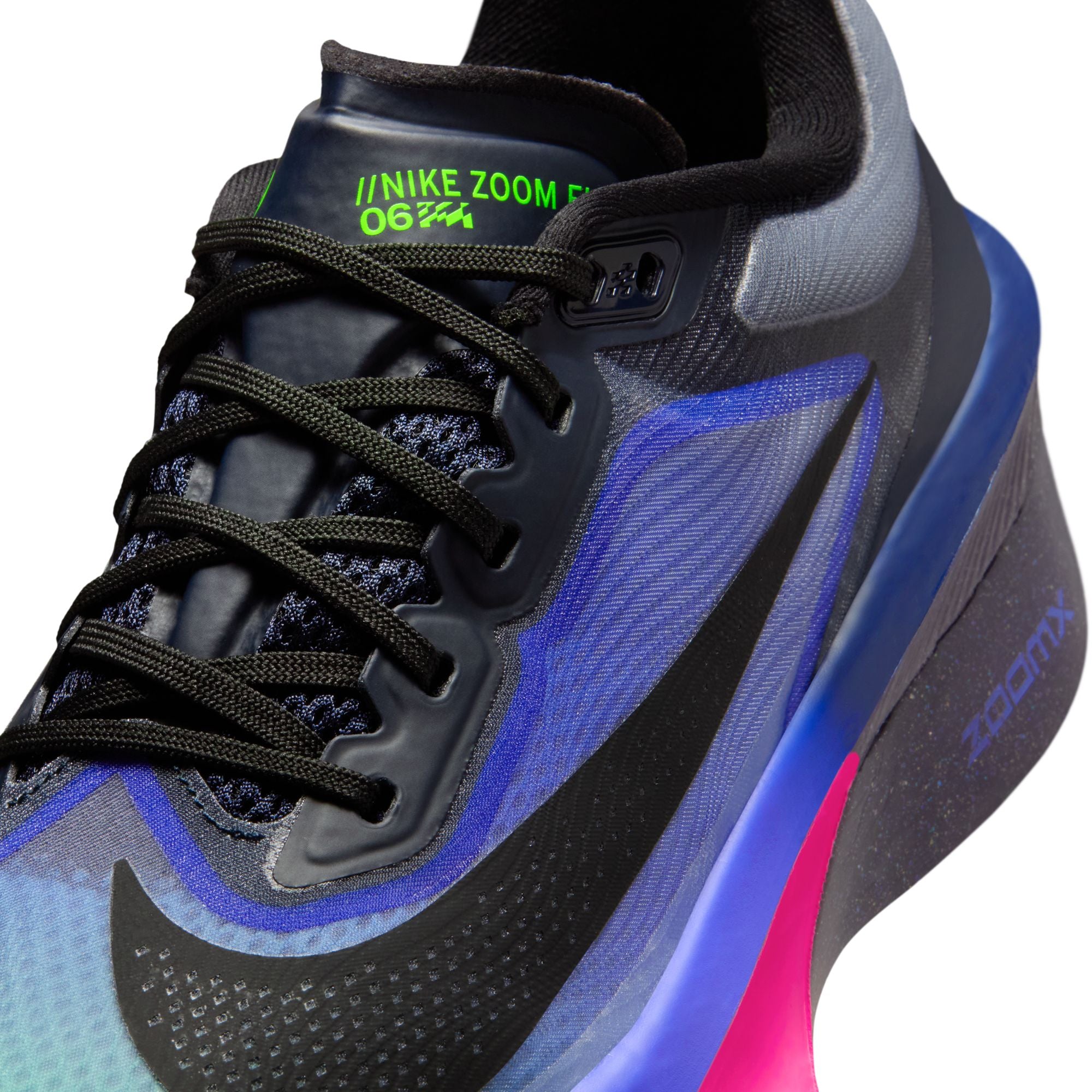 Women's Zoom Fly 6 Glam (Dark Obsidian/Black-Racer Blue) — TC
