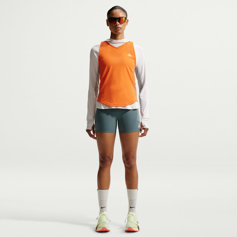 Women's ACG Dri-FIT High-Waisted 4" Trail Running Shorts (382 - Mineral Slate/Black Spruce/Summit White)