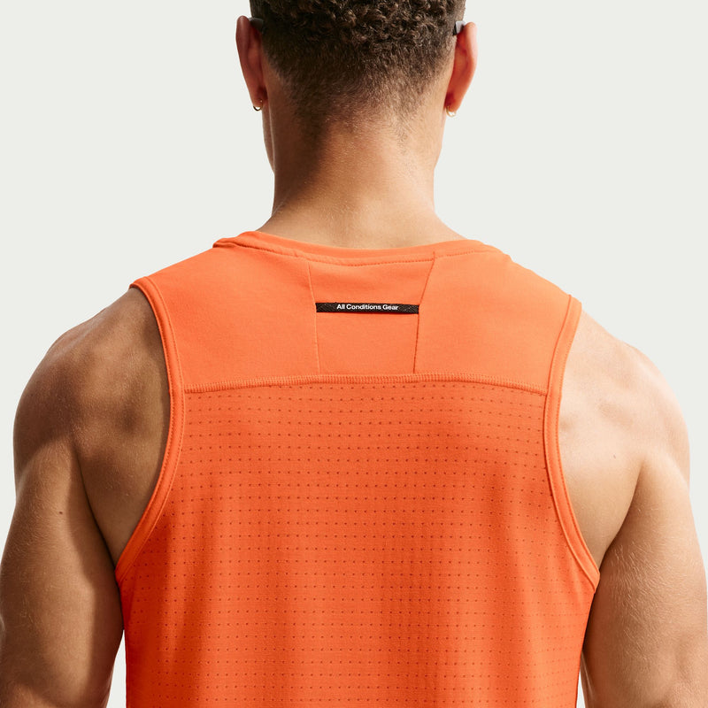 Men's ACG "Solar Chase" Dri-FIT ADV Tank Top (819 - Saftey Orange/Saftey Orange/Summit White)