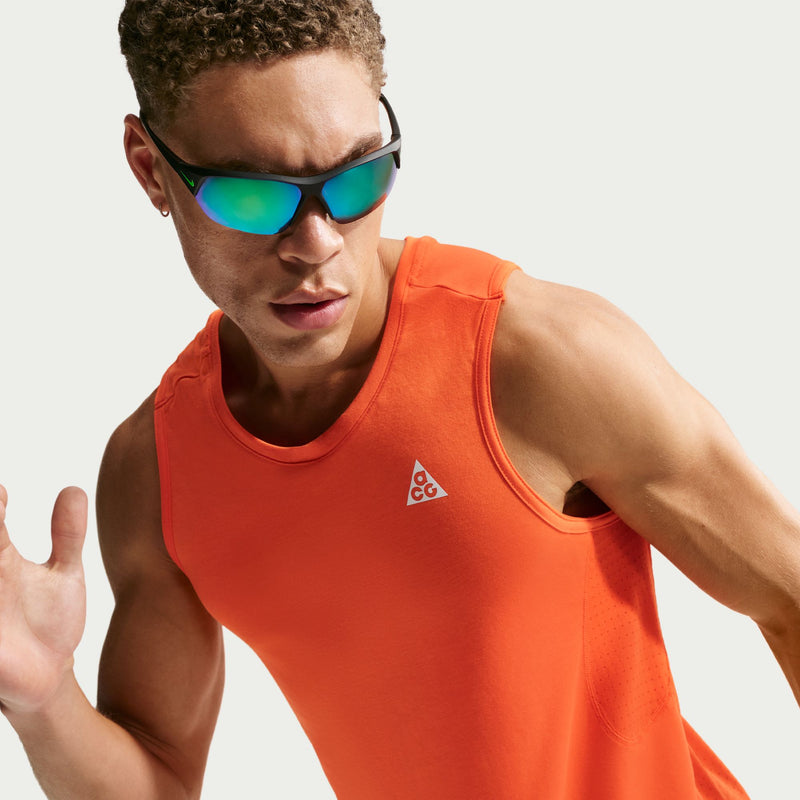 Men's ACG "Solar Chase" Dri-FIT ADV Tank Top (819 - Saftey Orange/Saftey Orange/Summit White)