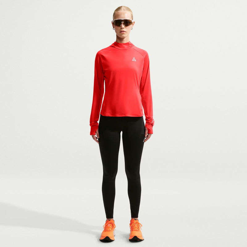 Women's Nike ACG UV-Resistant Hooded Trail Running Mid-Layer Top (696 - Lt Crimson/Desert Pink/Summit White)