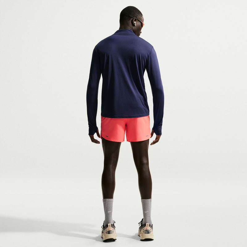 Men's Stride Dri-FIT 5" Brief-Lined Running Shorts (812 - Hot Lava/Orange Pulse)