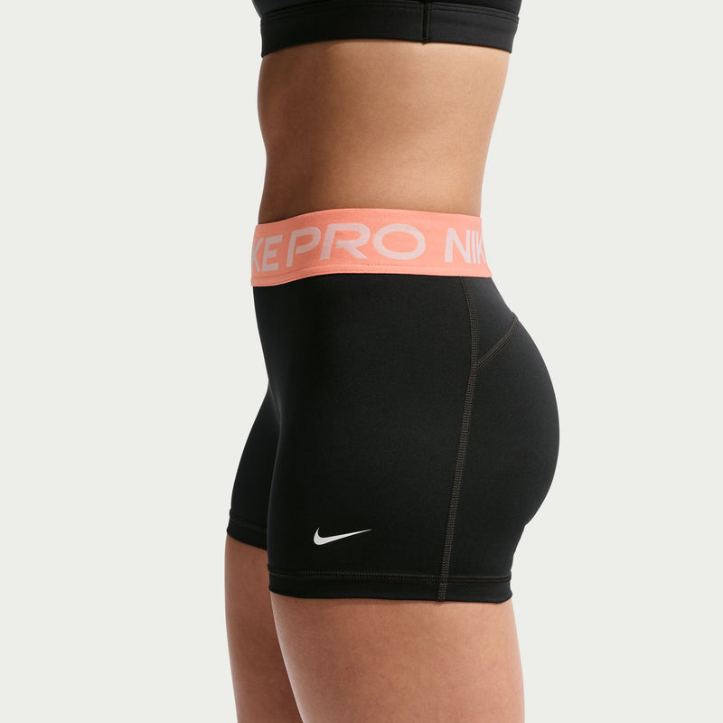 Women's Pro 3" Mid-Rise Biker Shorts (017 - Black/Crimson Bliss/White)