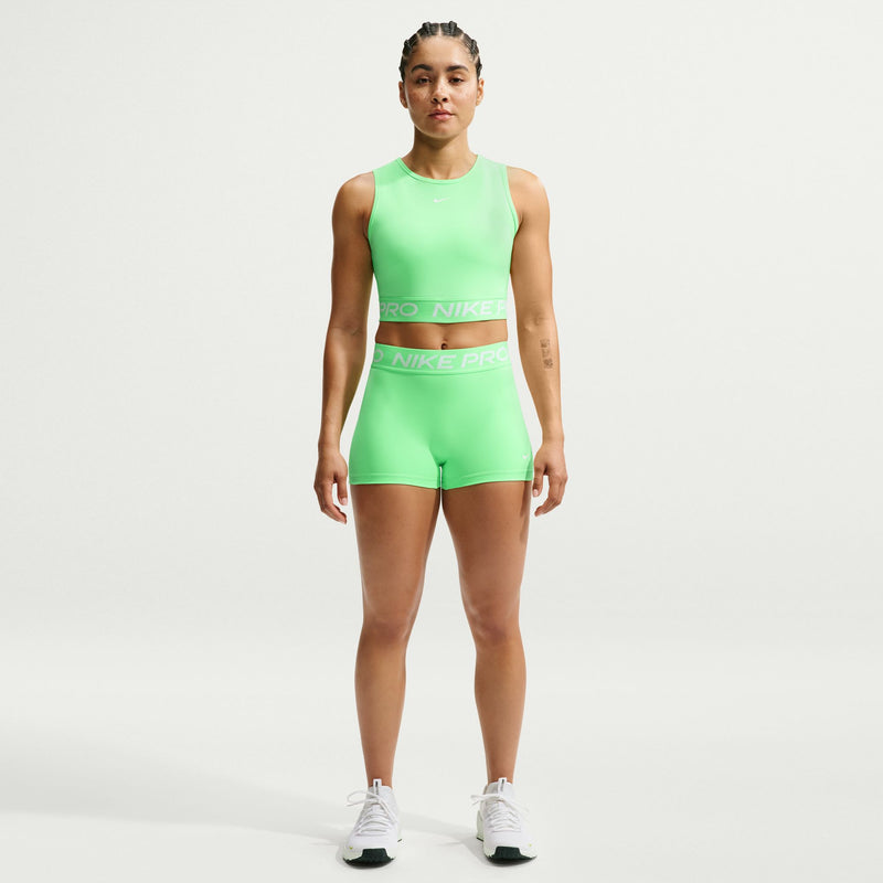 Women's Pro 3" Mid-Rise Biker Shorts (336 - Illusion Green/White)