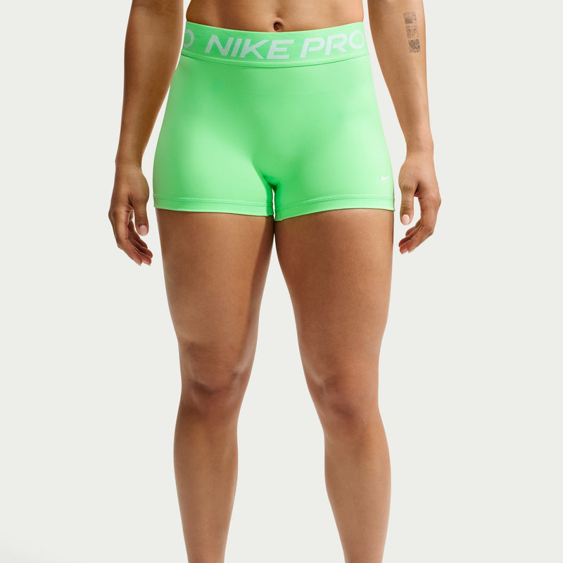 Women's Pro 3" Mid-Rise Biker Shorts (336 - Illusion Green/White)