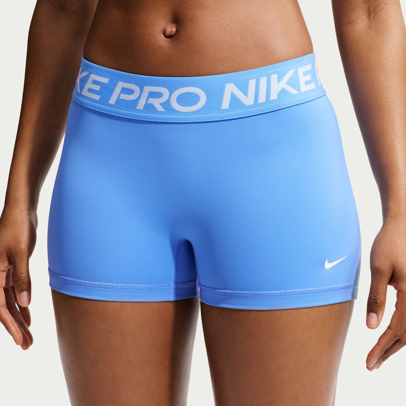 Women's Pro 3" Mid-Rise Biker Shorts (412 - University Blue/White)