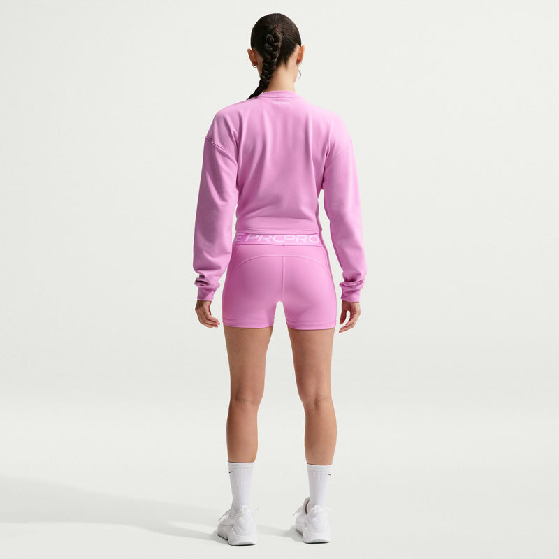 Women's Pro 3" Mid-Rise Biker Shorts (503 - Lt Magenta/White)