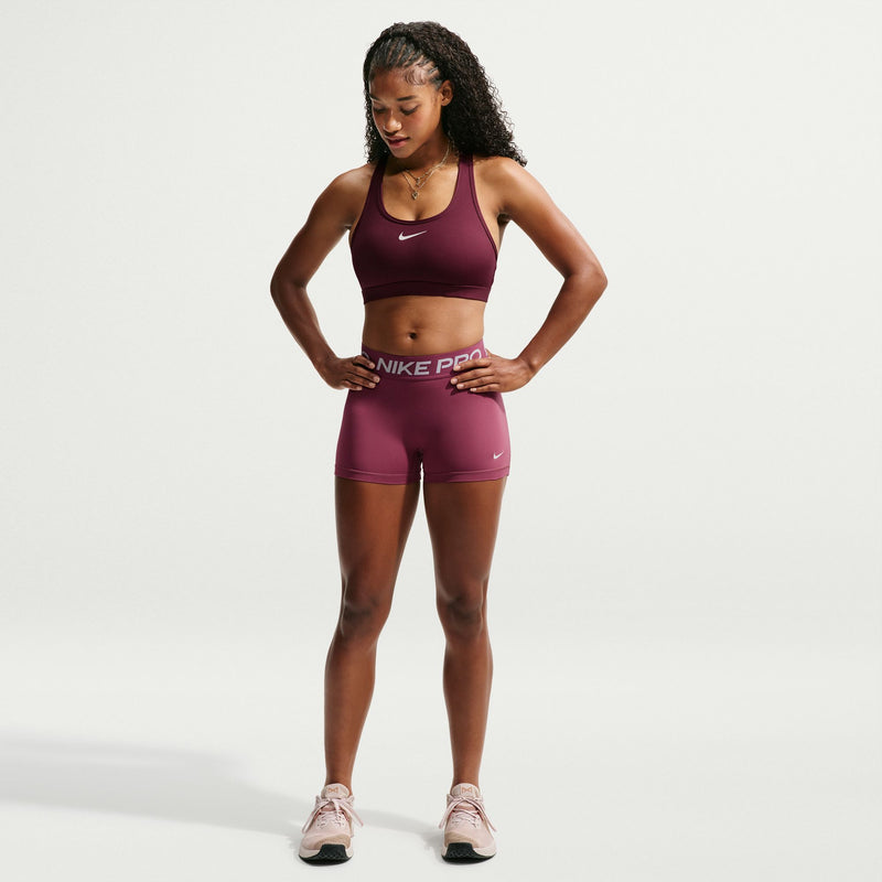 Women's Pro 3" Mid-Rise Biker Shorts (654 - Pink Smoke/White)