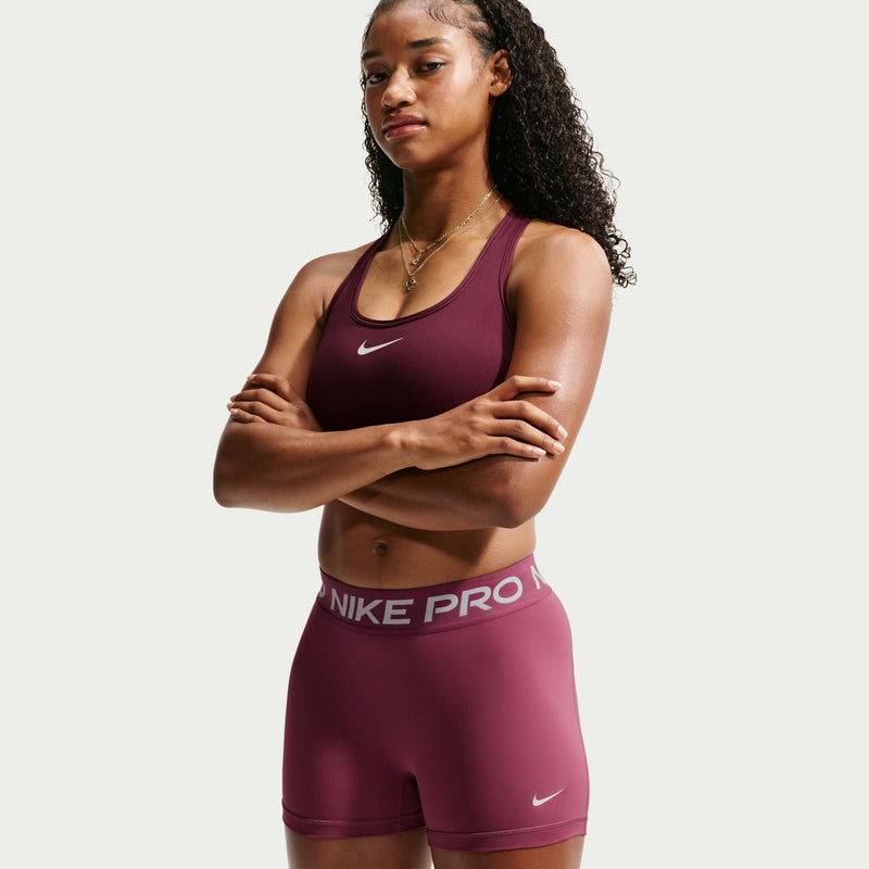 Women's Pro 3" Mid-Rise Biker Shorts (654 - Pink Smoke/White)