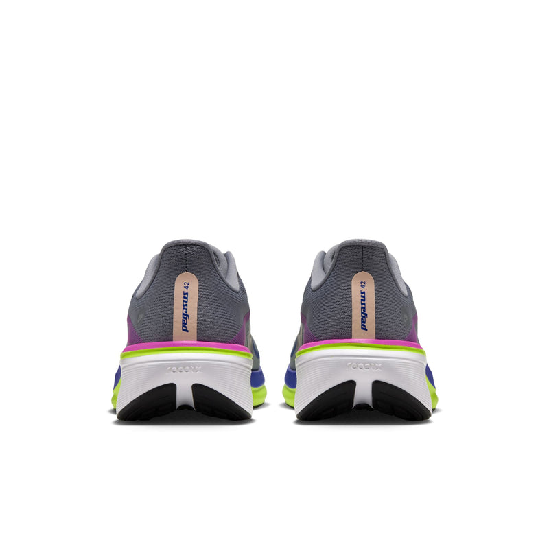 Men's Pegasus 42 (Stealth/Purple Dynasty-Volt-Crimson Tint)