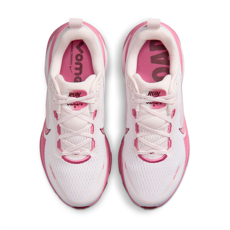 Women's Vomero 18 (100 - White/Peony-Pearl Pink-Team Red)
