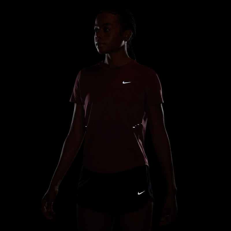 Women's Swift Dri-FIT Short-Sleeve Running Top (654 - Pink Smoke/Reflective Silver)